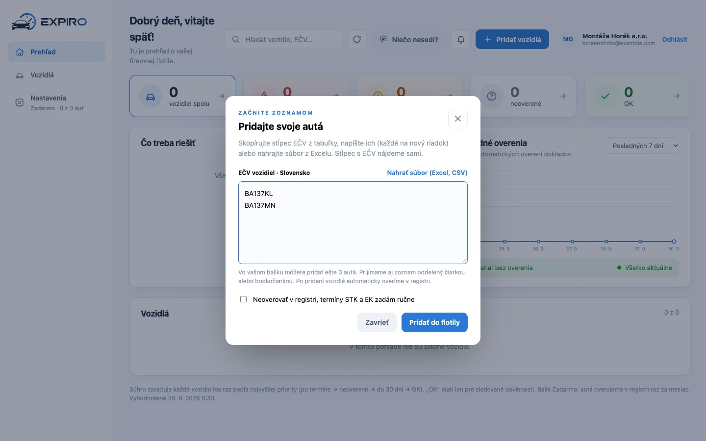 Expiro – solution