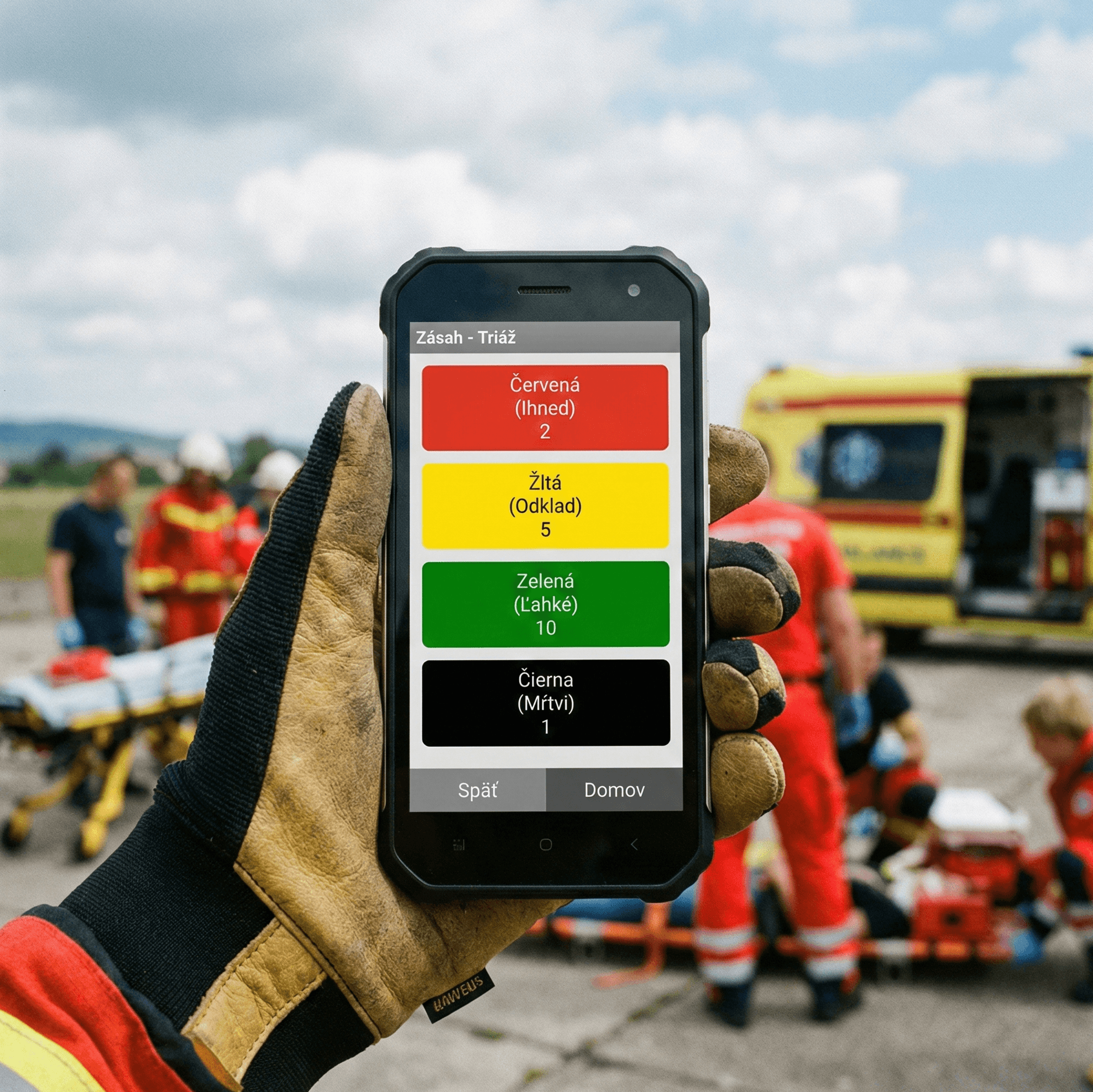 Incident Management App — mobile triage support for emergency services